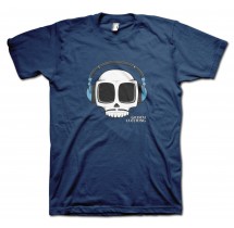 Headphones Carlos Moustache T-Shirt by Grimm Clothing