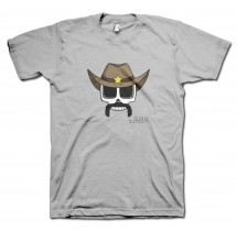Cowboy Carlos Moustache T-Shirt by Grimm Clothing